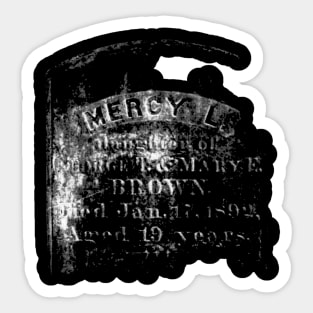 Mercy Brown Rhode Island Vampire Tribute Sticker